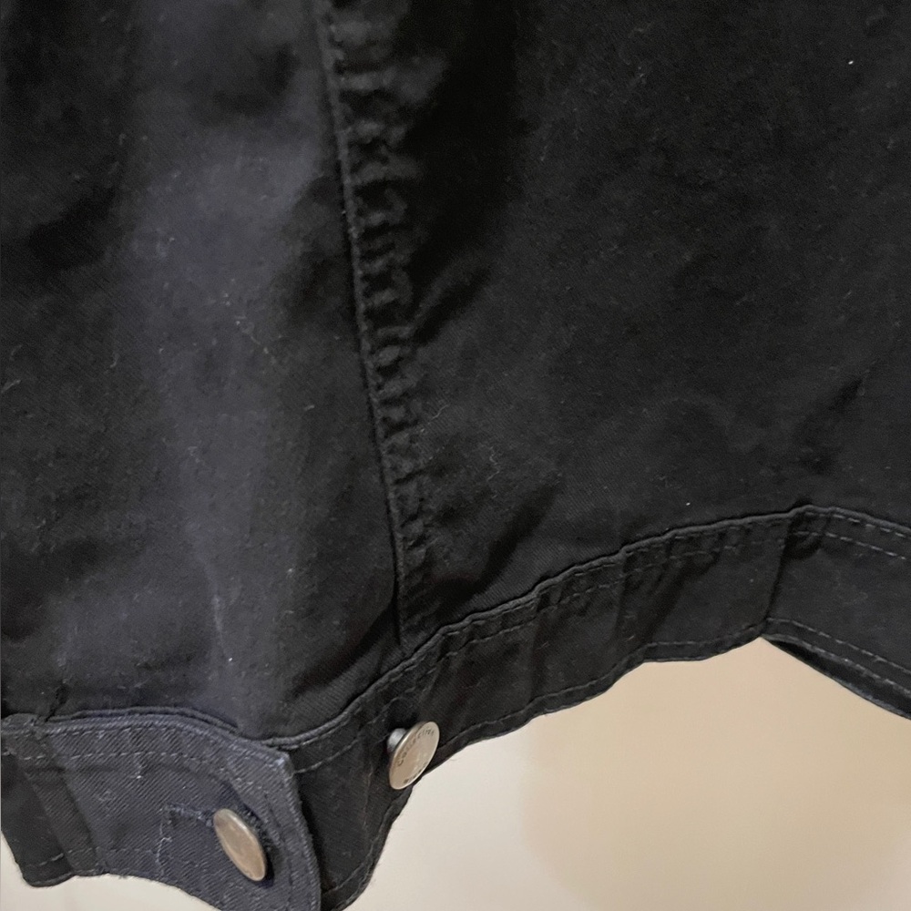 Red Label Large Black Jean Jacket Men’s Button Up Denim By Patrol Jacket New - Picture 10 of 13